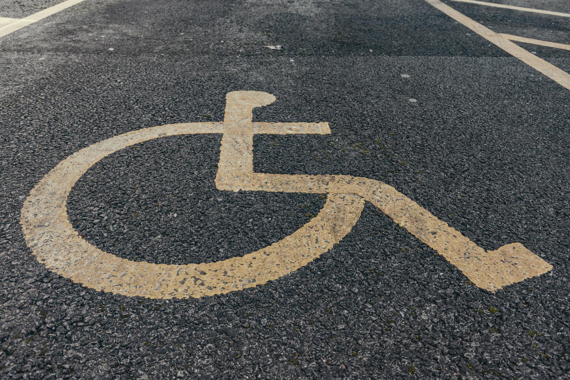 Gehandicaptenparkeerplaats in de binnenstad van 's-Hertogenbosch